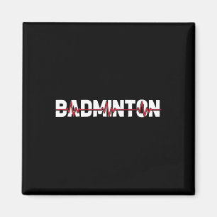 Badminton Court Racket - Racquet Shuttle Ekg Herz Magnet