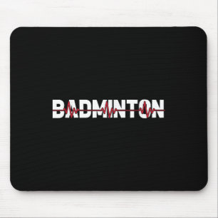 Badminton Court Schläger - Racquet Shuttle Ekg Her Mousepad