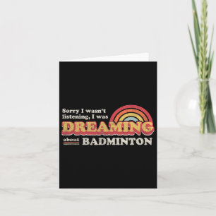 Badminton Design Karte