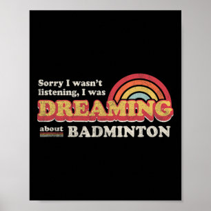 Badminton Design Poster