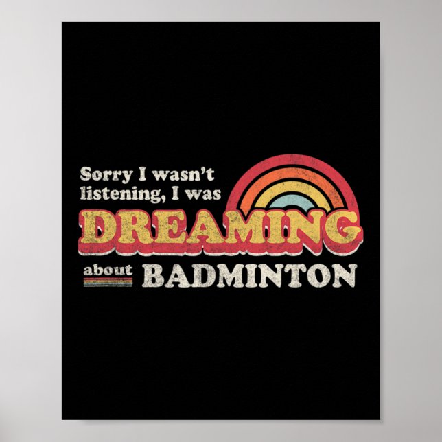 Badminton Design Poster (Vorne)