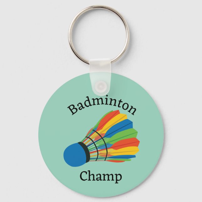 Badminton Design Schlüsselanhänger (Vorderseite)