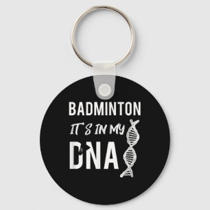 Badminton DNA für den Badminton-Spieler Schlüsselanhänger