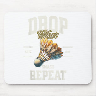Badminton Drop Clear Smash Wiederholen Shuttle Mousepad