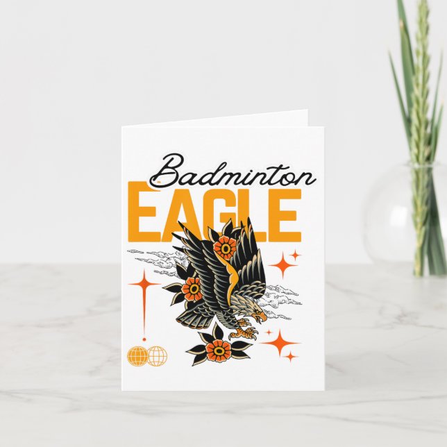 Badminton Eagle Karte (Vorderseite)