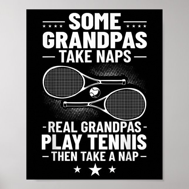 Badminton Einige Omas machen Nickerchen Wirkliche  Poster (Vorne)