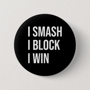 Badminton-Enthusiasten Meme Zitat  Button
