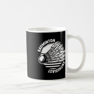 Badminton-Enthusiasten-Shuttle Badminton-Racket Kaffeetasse