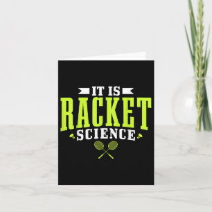 Badminton es ist Racket Science Men Funny Karte
