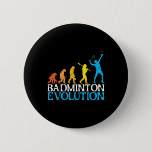 Badminton Evolution Monkey Badminton Spieler Badmi Button