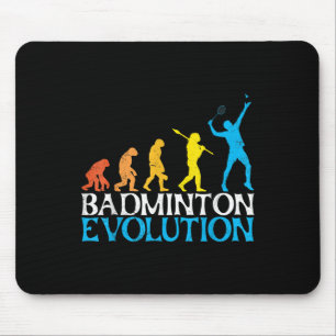 Badminton Evolution Monkey Badminton Spieler Badmi Mousepad
