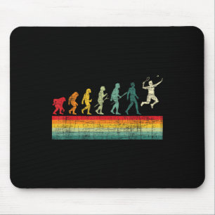 Badminton Evolution - Retro-Sportliebhaber-Shuttle Mousepad