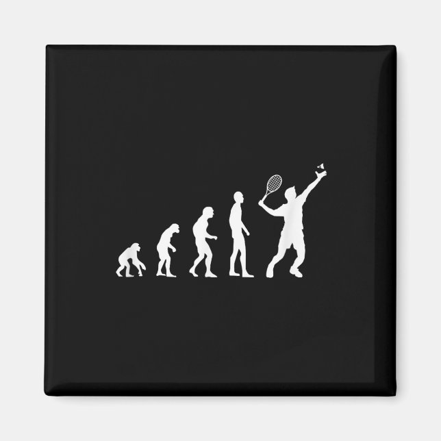Badminton Evolution Shuttle Funny Magnet (Vorne)
