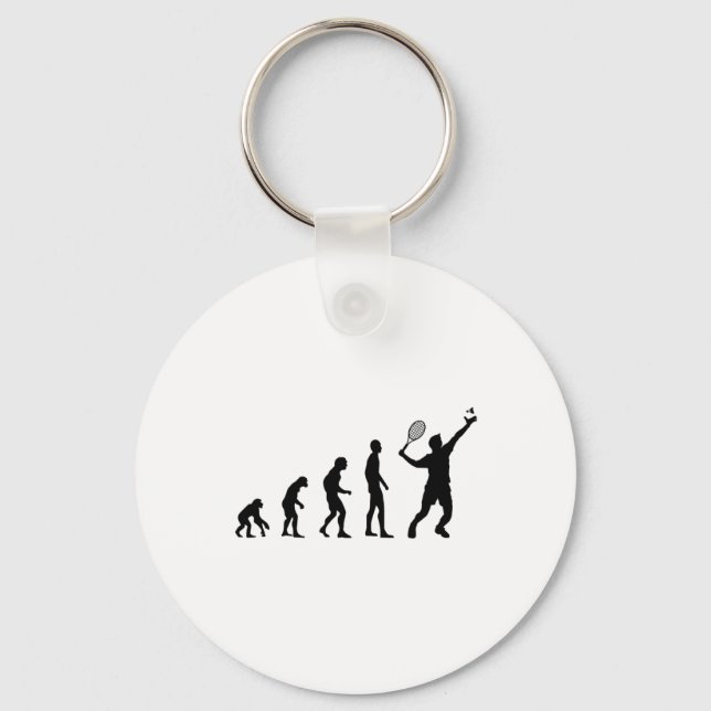 Badminton Evolution Shuttle Funny Schlüsselanhänger (Vorderseite)