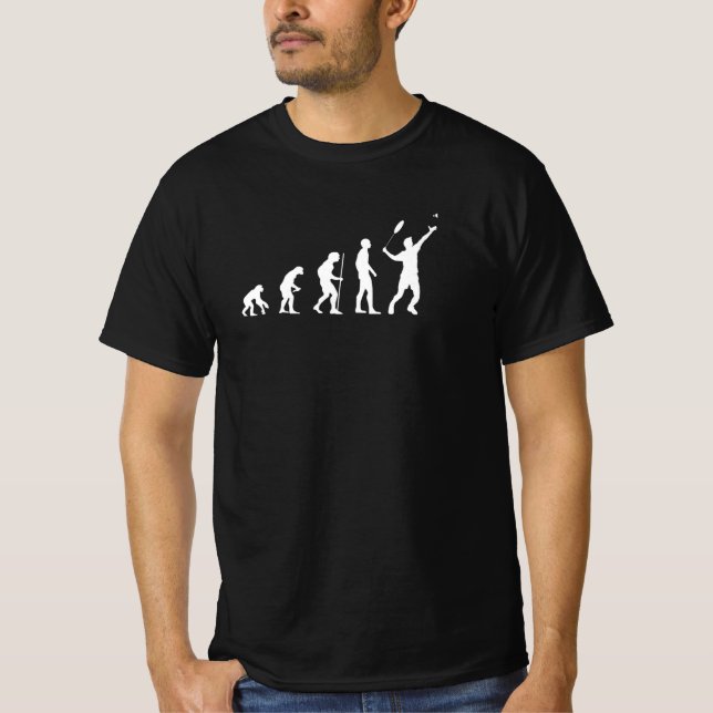Badminton-Evolution T-Shirt (Vorderseite)