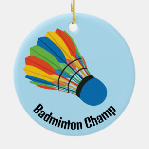 Badminton Federball Design Ornament