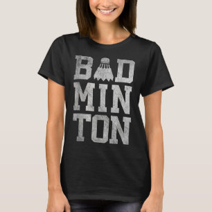 Badminton Federball Shuttle Badminton Spieler Und T-Shirt