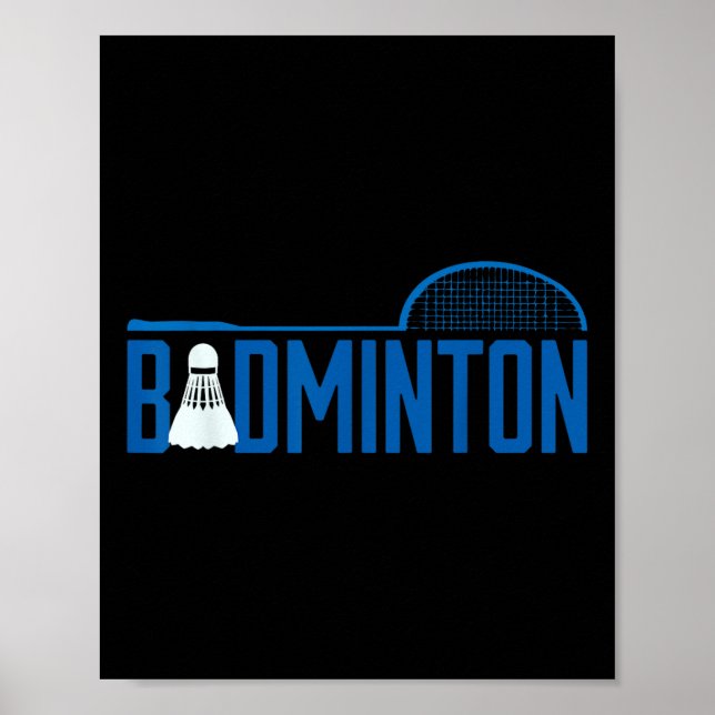 Badminton Federball Shuttlecock Für Badminton Spie Poster (Vorne)