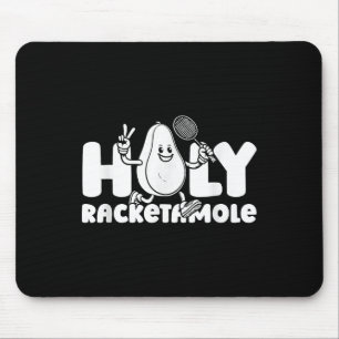 Badminton Federball Spieler Feld Avocado Heiliger Mousepad