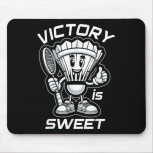 Badminton Forever Cartoon Shuttle und Racket Graph Mousepad