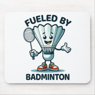 Badminton Forever Cartoon Shuttle und Racket Graph Mousepad