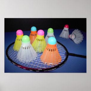 Badminton-Foto Poster