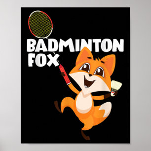 Badminton Fox Poster