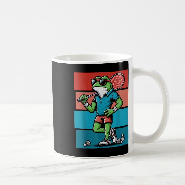 Badminton Frosch Shuttle Poona  Kaffeetasse (Rechts)