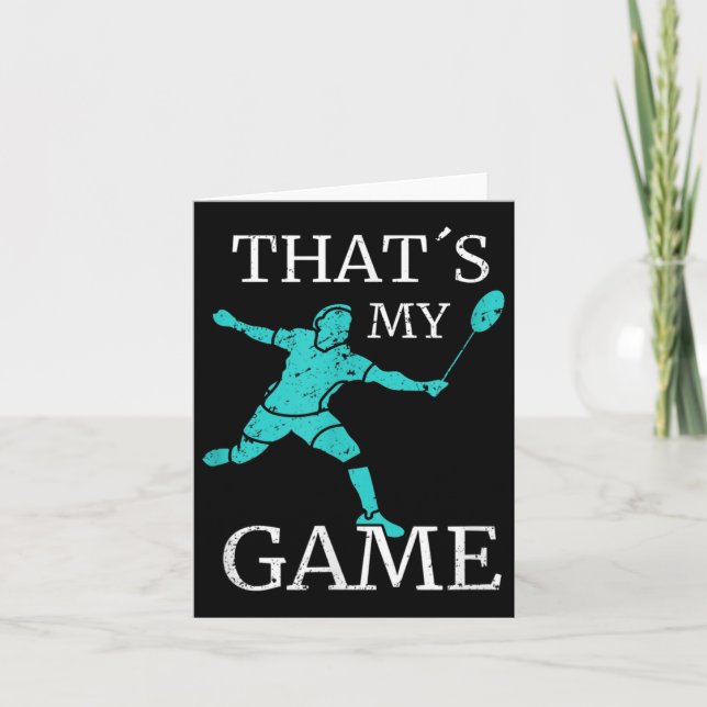 Badminton Funny Quotes Badminton Player Karte (Vorderseite)