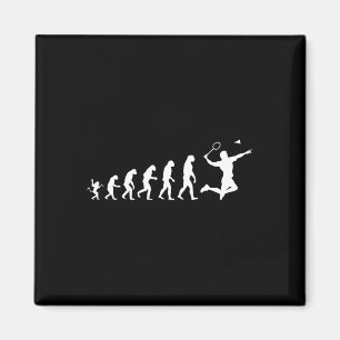 Badminton für die menschliche Evolution Magnet