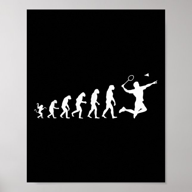 Badminton für die menschliche Evolution Poster (Vorne)