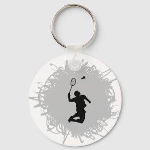 Badminton-Gekritzel-Art Schlüsselanhänger