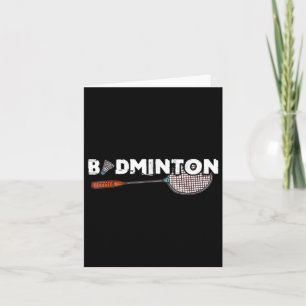 Badminton Geschenke mit Niedlichem Badminton Racke Karte