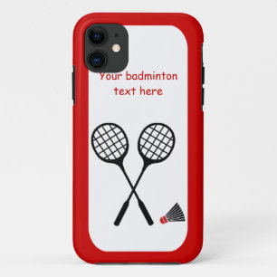 Badminton-Geschenke, Schläger und Shuttlecck-Brauc Case-Mate iPhone Hülle