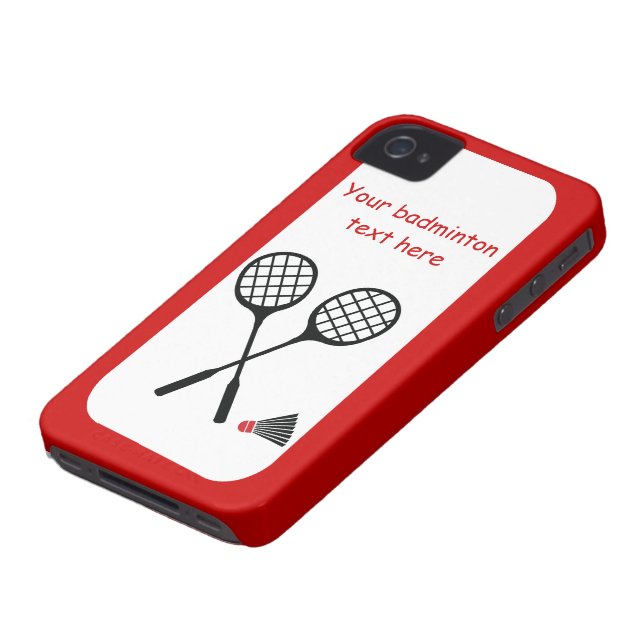 Badminton-Geschenke, Schläger und Shuttlecck-Brauc Case-Mate iPhone Hülle (unten)