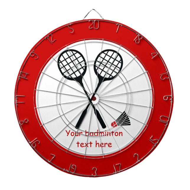 Badminton-Geschenke, Schläger und Shuttlecck-Brauc Dartscheibe (vorne)