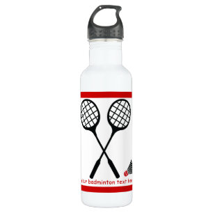 Badminton-Geschenke, Schläger und Shuttlecck-Brauc Trinkflasche