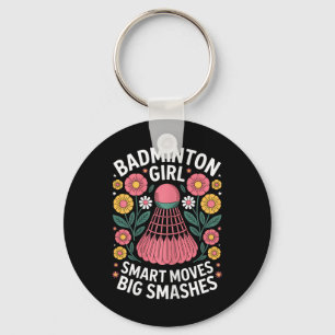 Badminton Girl Shuttle Funny Badminton Schlüsselanhänger