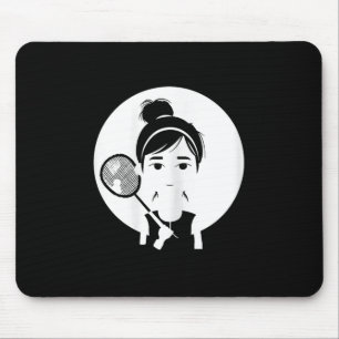 Badminton Girl Shuttle Player für Mädchen Mousepad