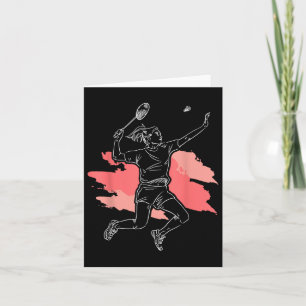 Badminton Girl - Smash Shuttle Athlete Sports Karte