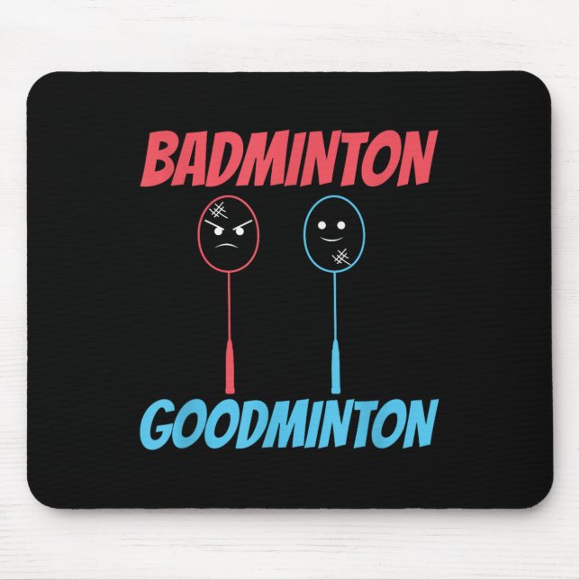 Badminton Goodminton Racket Meme Mousepad (Vorne)