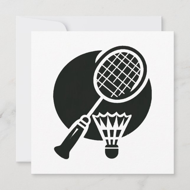 Badminton-Grafik (Vorderseite)