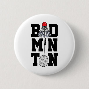 Badminton Grafik Badminton Spieler Federball Sport Button