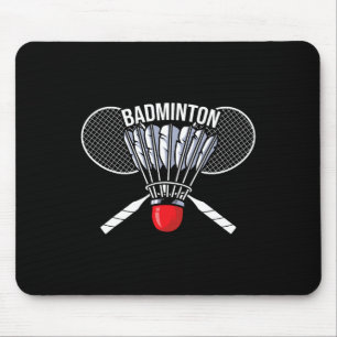 Badminton Graphic Badminton Player Shuttle Sports Mousepad