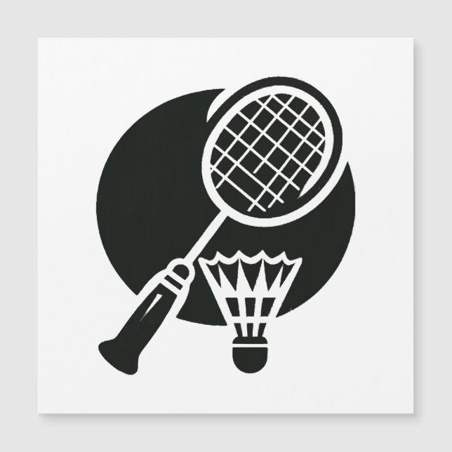 Badminton Graphic Magnetkarte (Vorderseite)