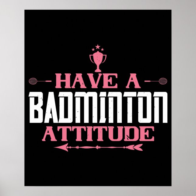 Badminton - haben Sie eine Badminton-Einstellung Poster (Vorne)