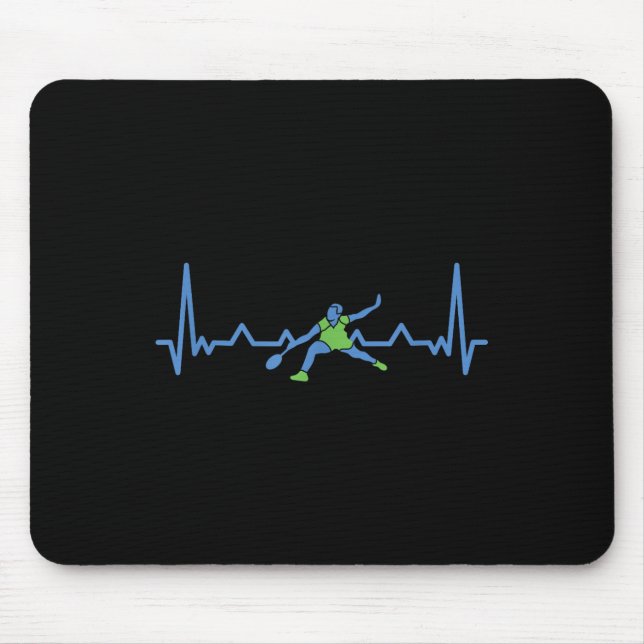 Badminton Herzfrequenz Herzfrequenz  Mousepad (Vorne)