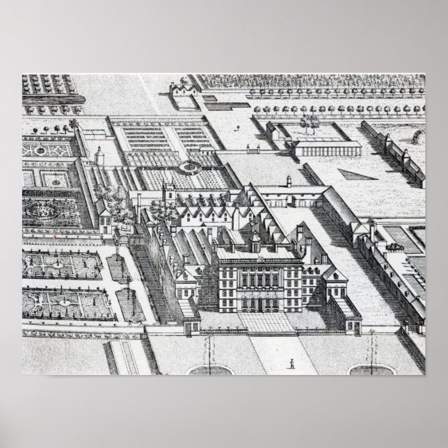 Badminton House am Landkreis von Gloucester Poster (Vorne)