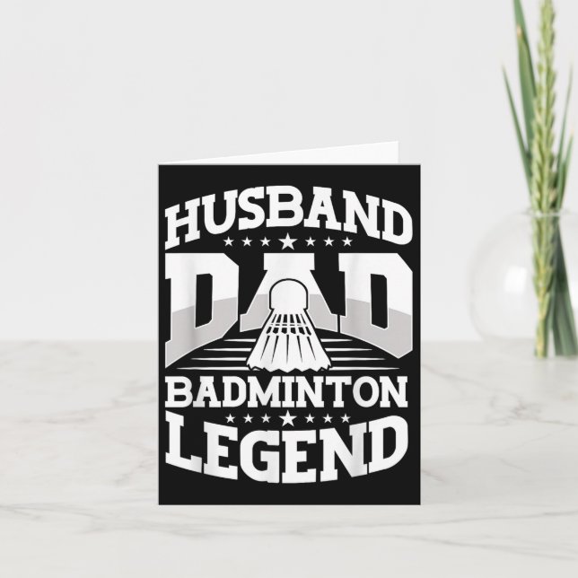 Badminton, Husband-Vater Badminton Legend Shuttle  Karte (Vorderseite)