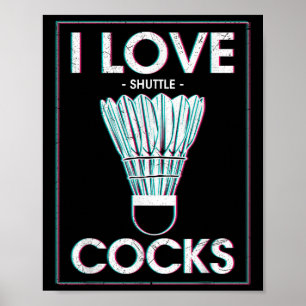Badminton I Liebe S Badminton Badminton Poster